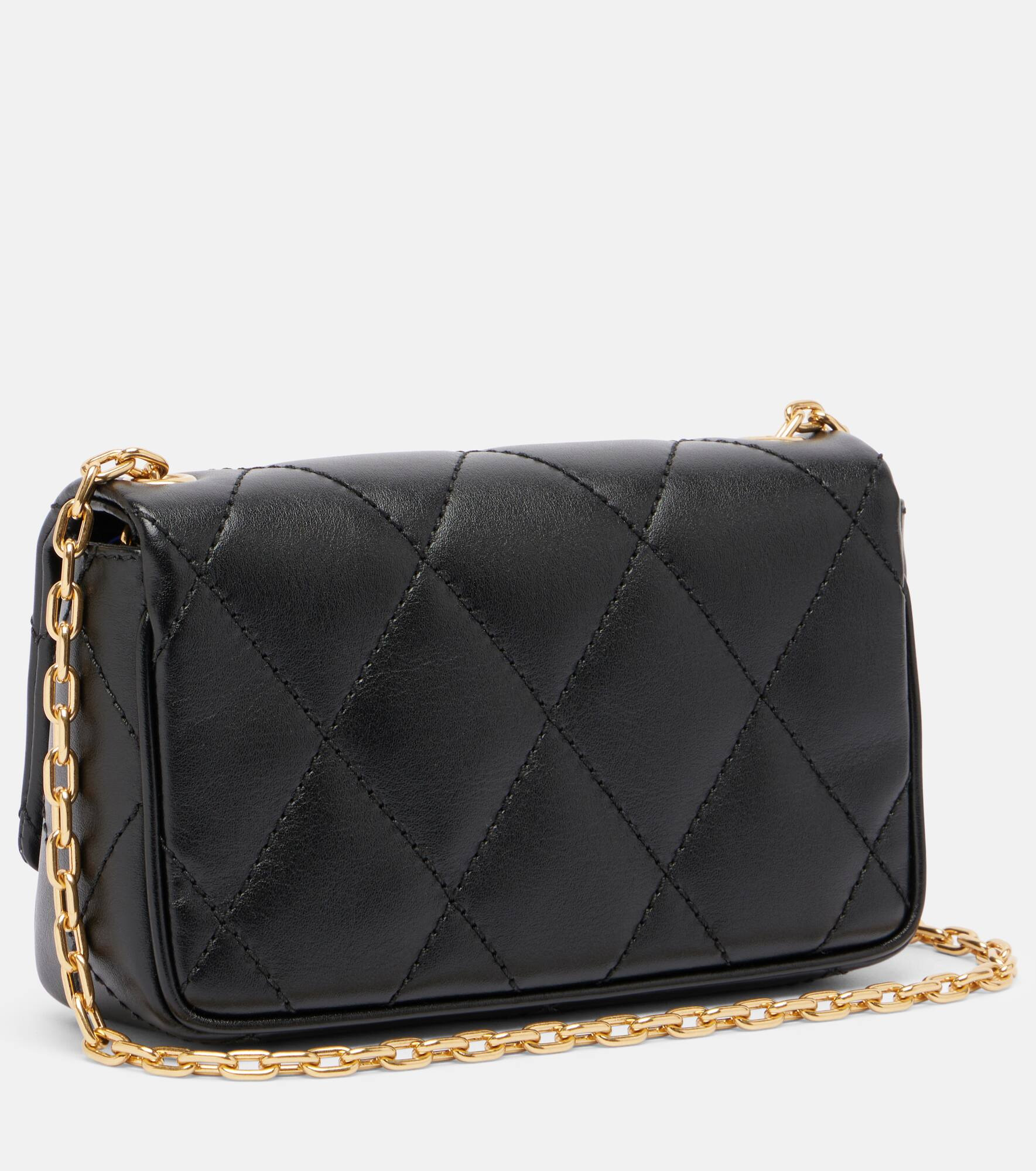 Small quilted leather shoulder bag - 4