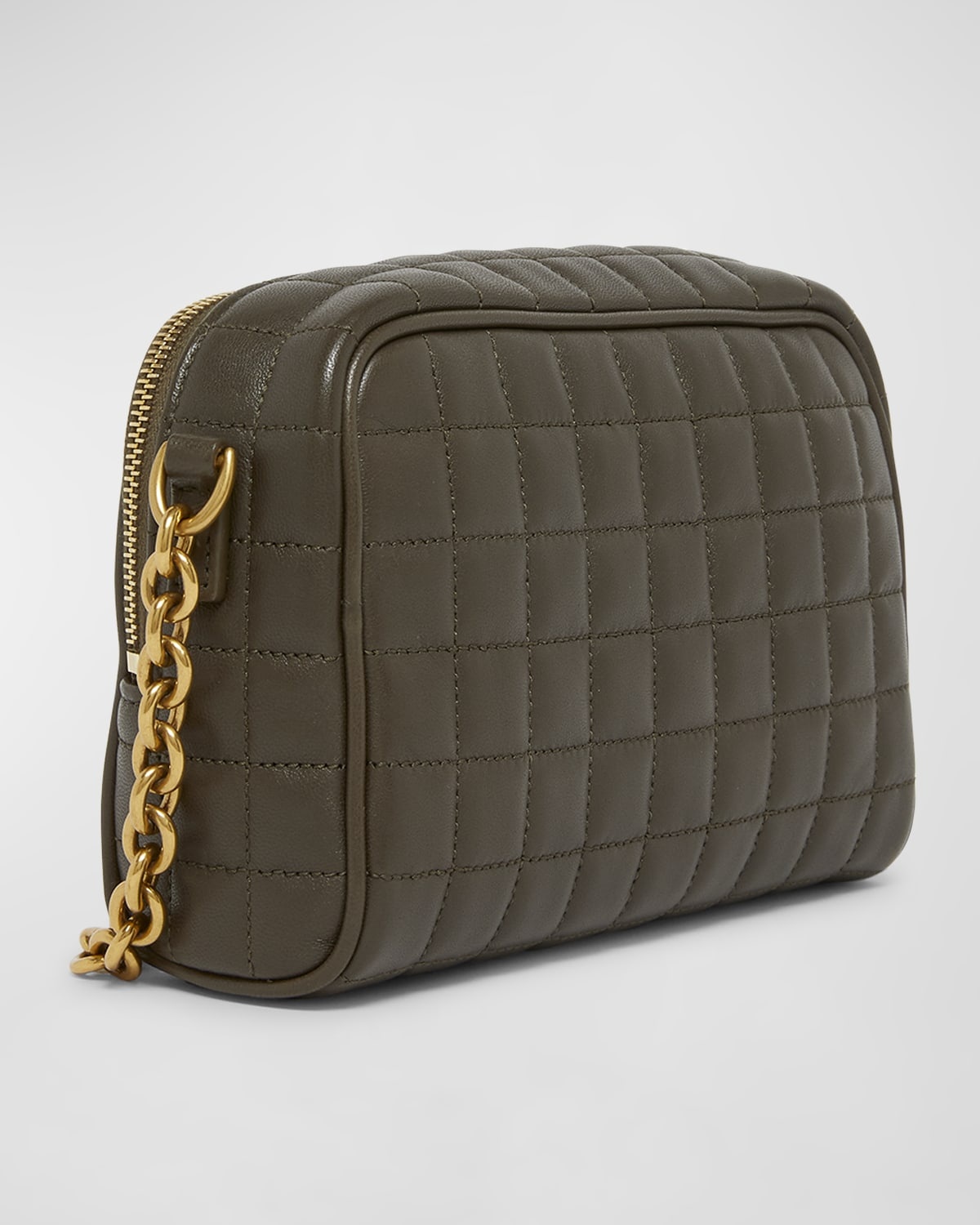 Cassandre Mini YSL Camera Bag in Quilted Smooth Leather - 5