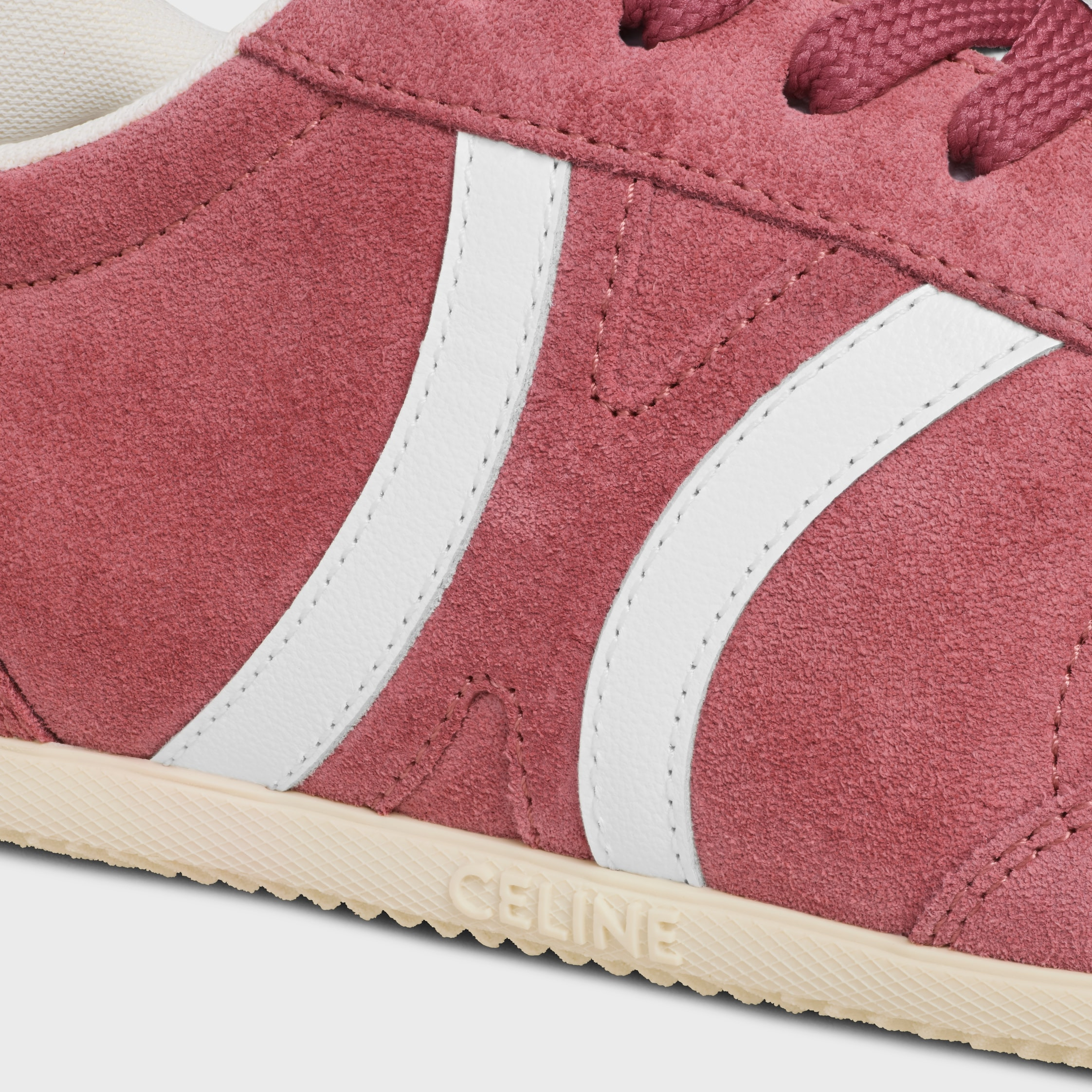 CELINE JOGGER LOW LACE-UP SNEAKER WITH TRIOMPHE IN SUEDE CALFSKIN AND CALFSKIN - 5