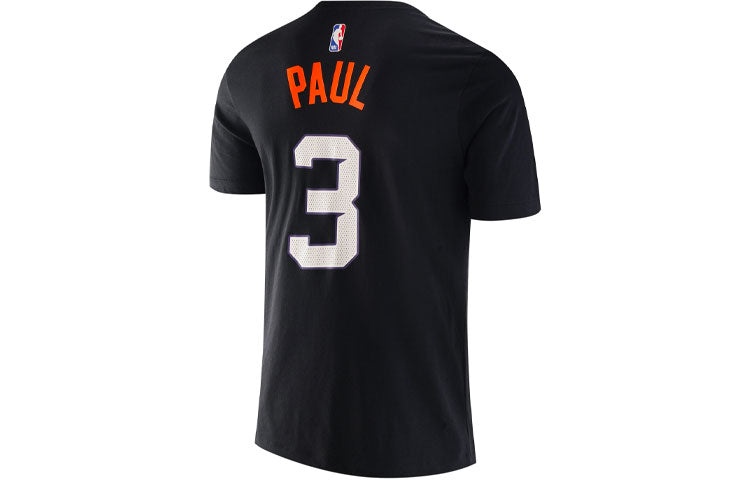 Nike SW Fan Edition Phoenix Suns Paul No. 3 CP3 Sports Training Short Sleeve Black CT9796-015 - 2