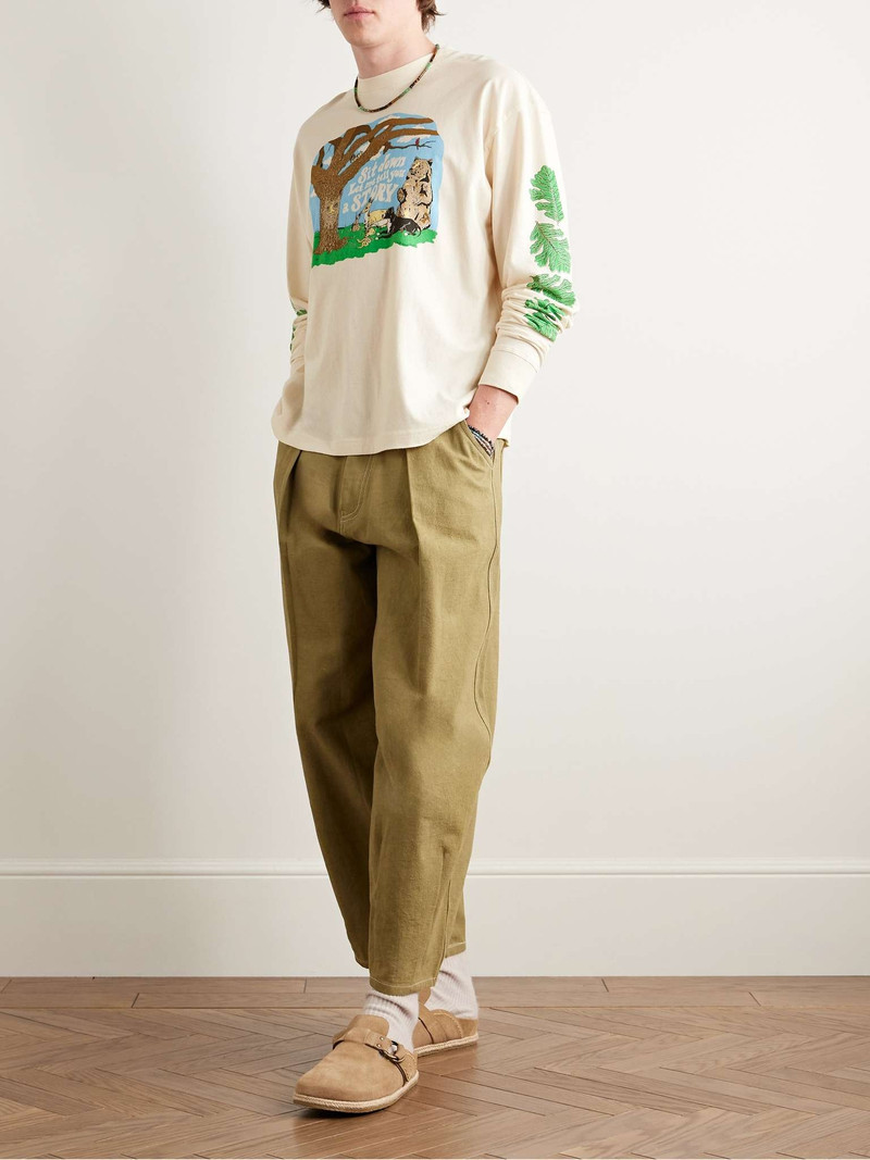 Story mfg. Grateful Printed Organic Cotton-Jersey T-Shirt outlook