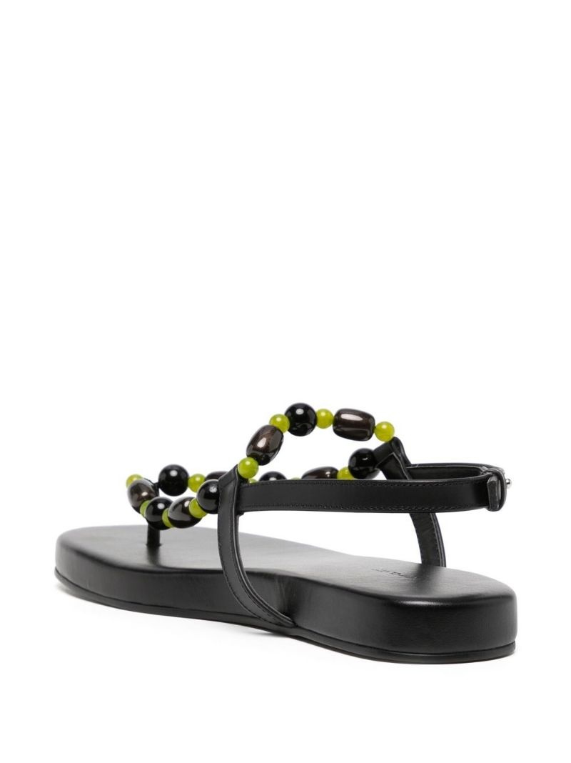 bead-detail open-toe sandals - 3