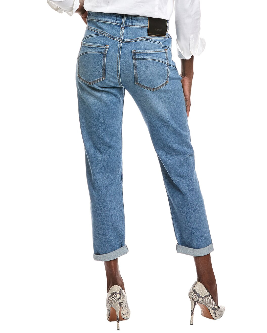 Sportmax Brian Navy Vintage Boyfriend Jean - 2