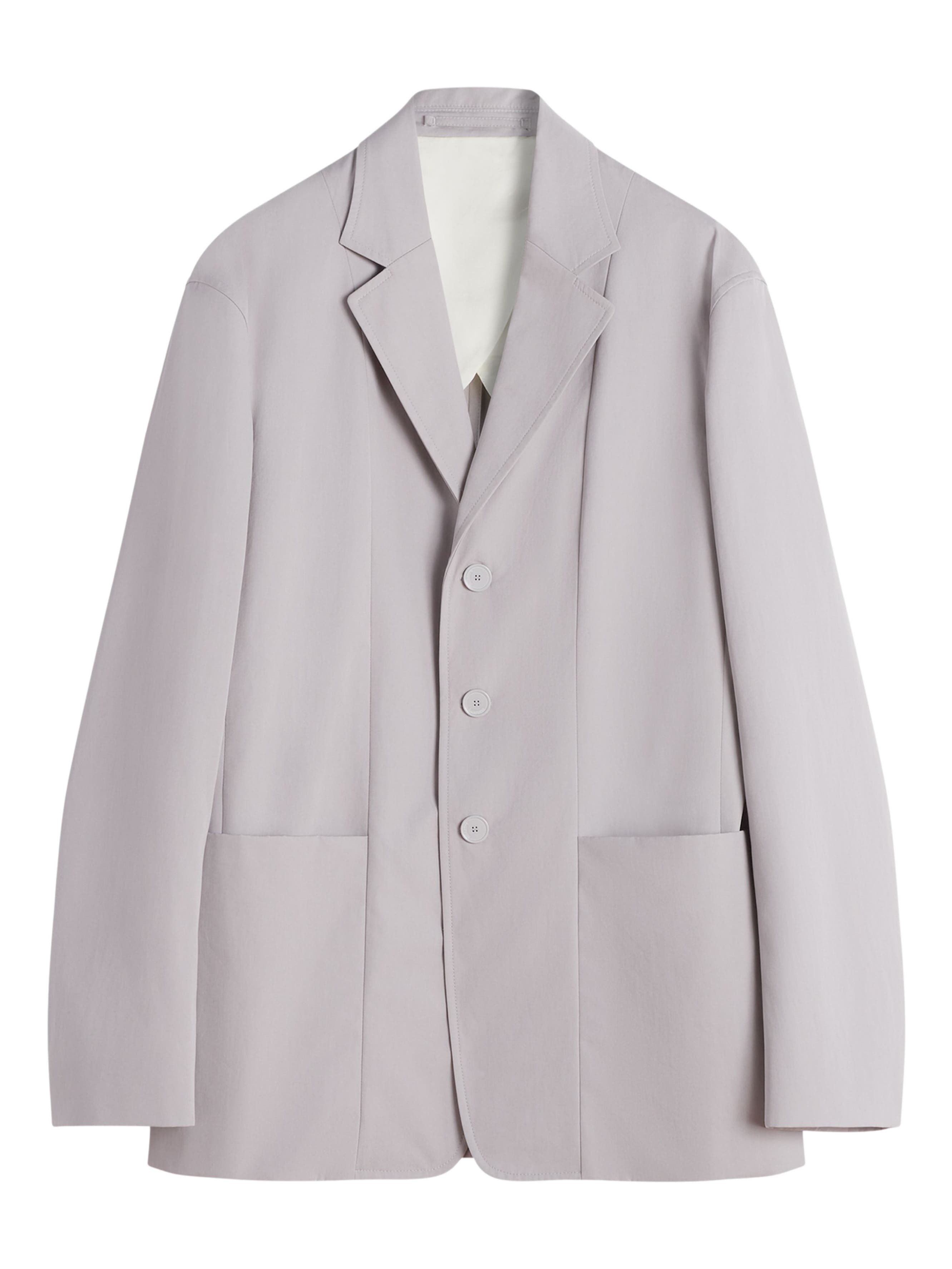 Lanvin Straight Fit Cotton Jacket in Mink at Nordstrom - 2