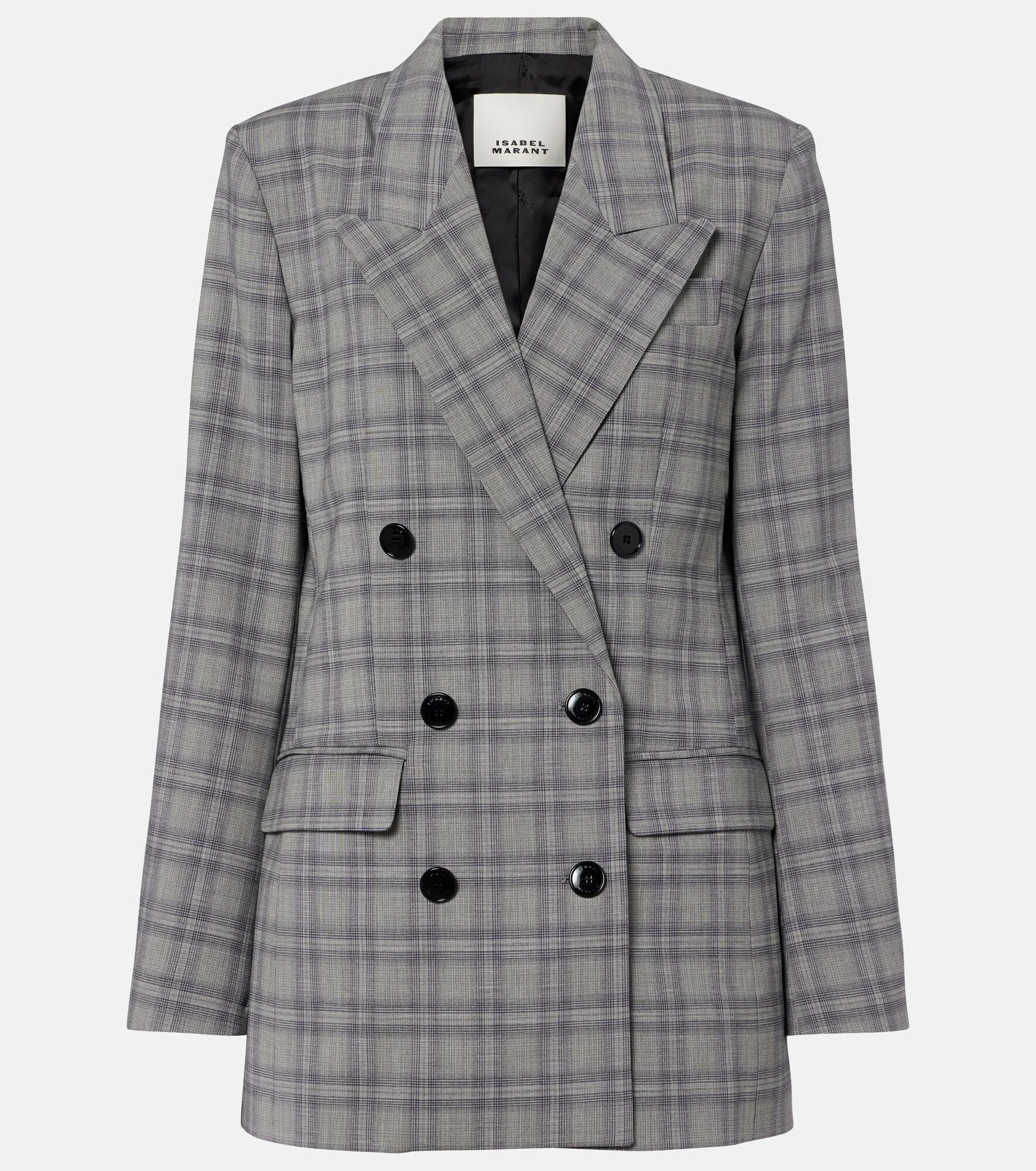 Jevima Prince of Wales check wool-blend jacket - 1