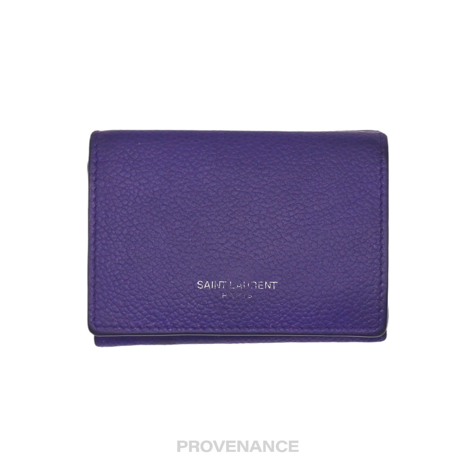 SLP Compact Trifold Wallet - Blue Tumbled Leather - 2