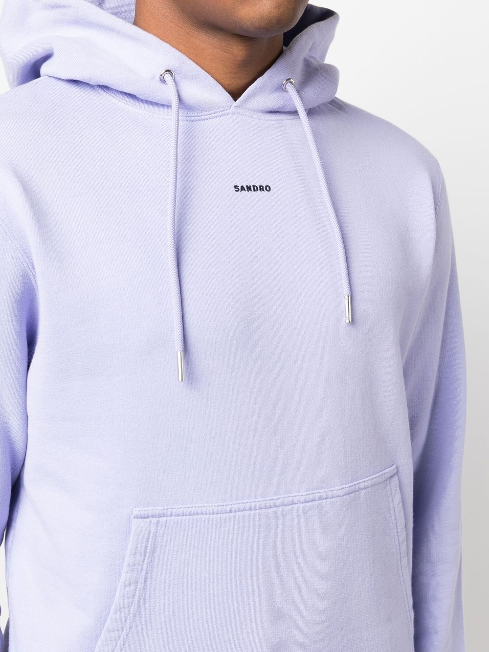 embroidered-logo hoodie - 5