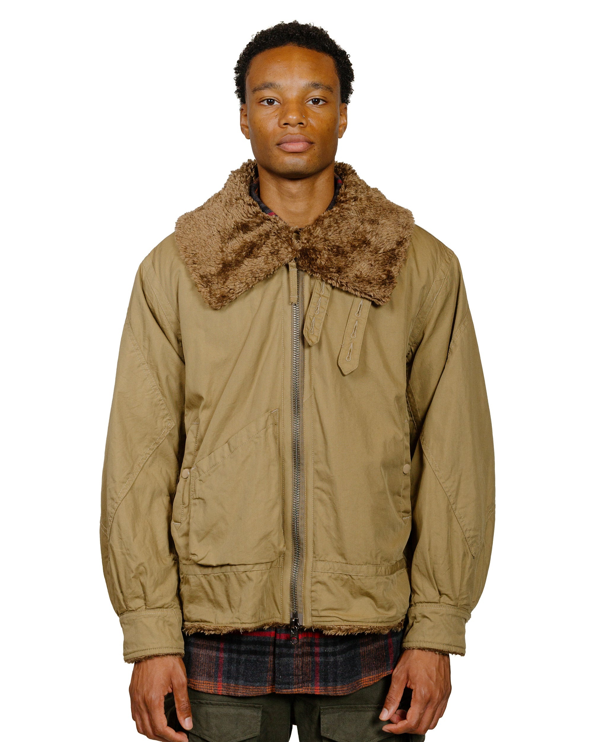 B3 Jacket Khaki Nyco Twill - 2