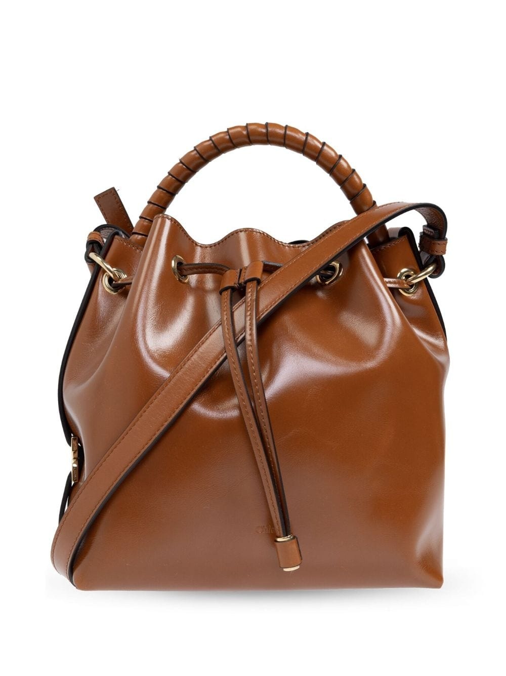 leather bucket bag - 1