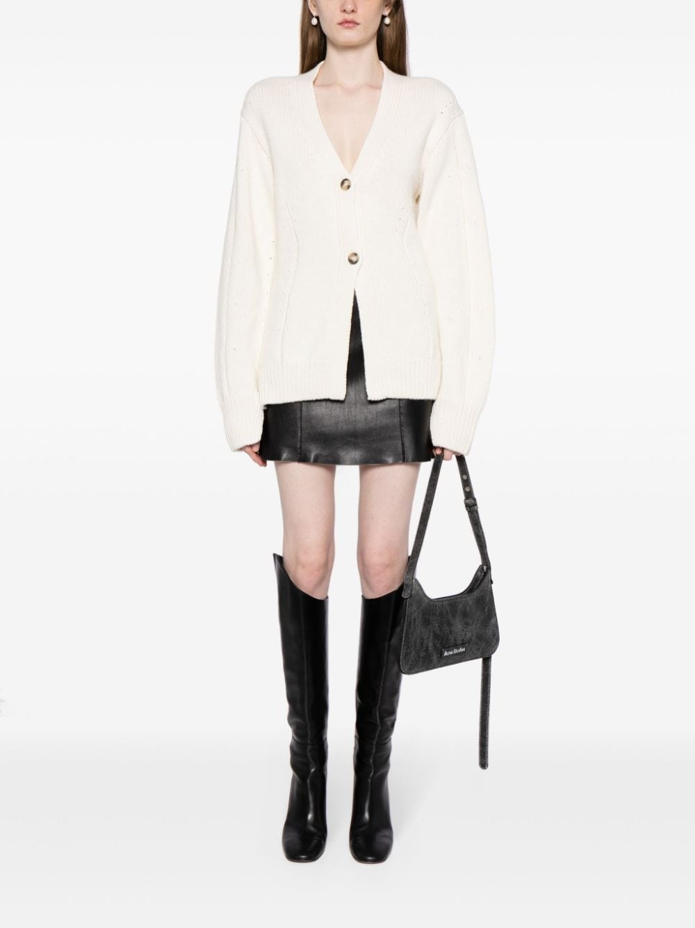 V-neck tailored cardigan - 2