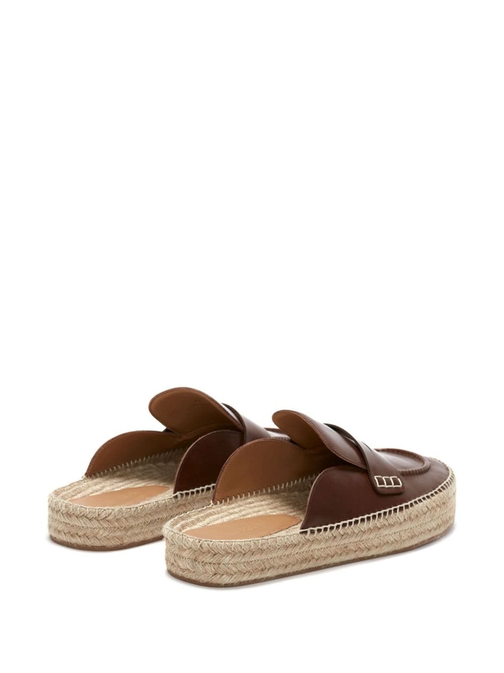 leather espadrille loafers - 3