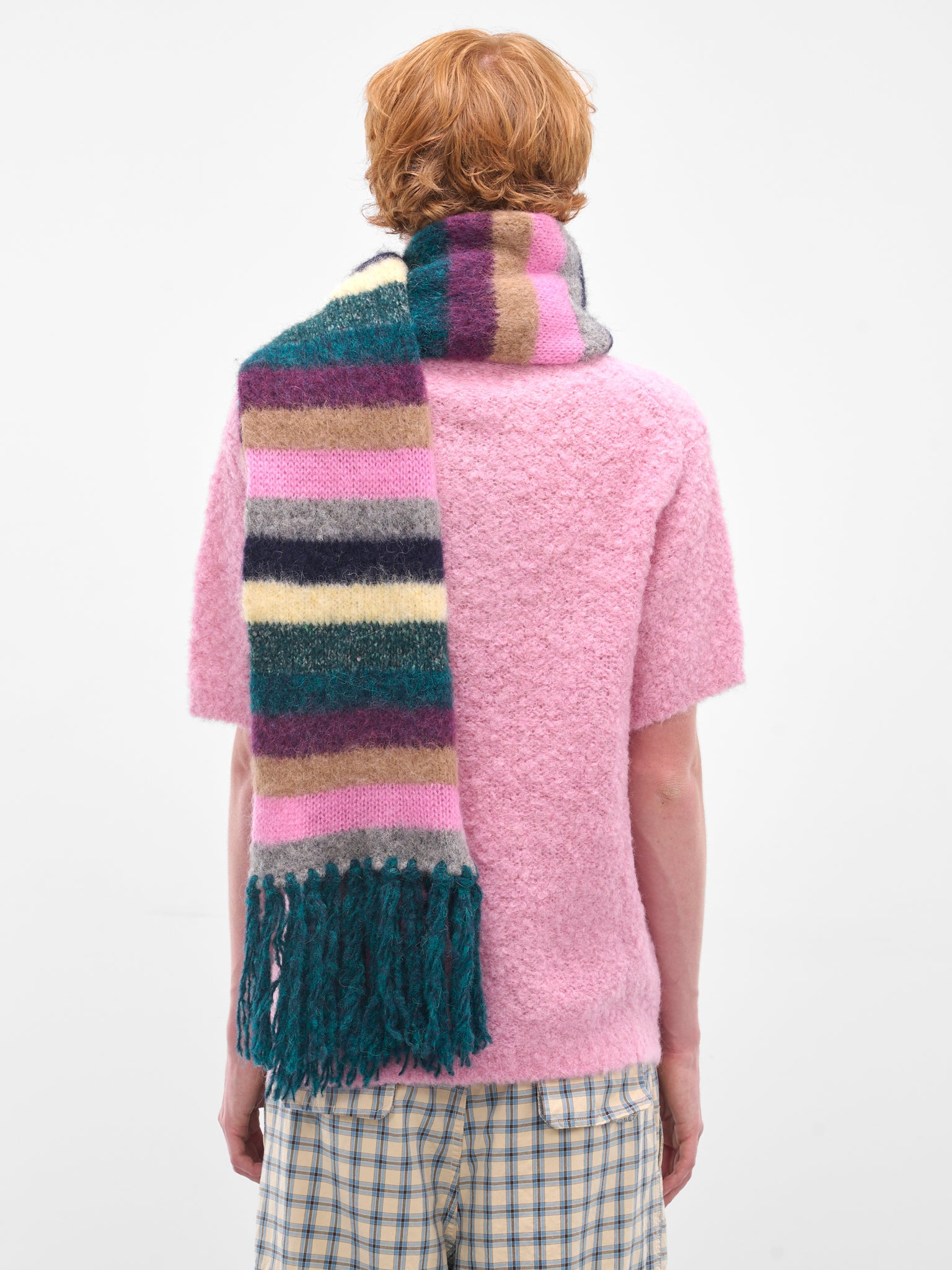 Multi-Color Striped Alpaca Scarf - 3