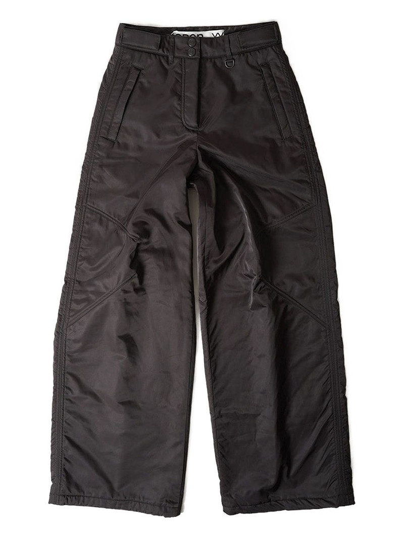 drawstring-hem wide-leg trousers 1