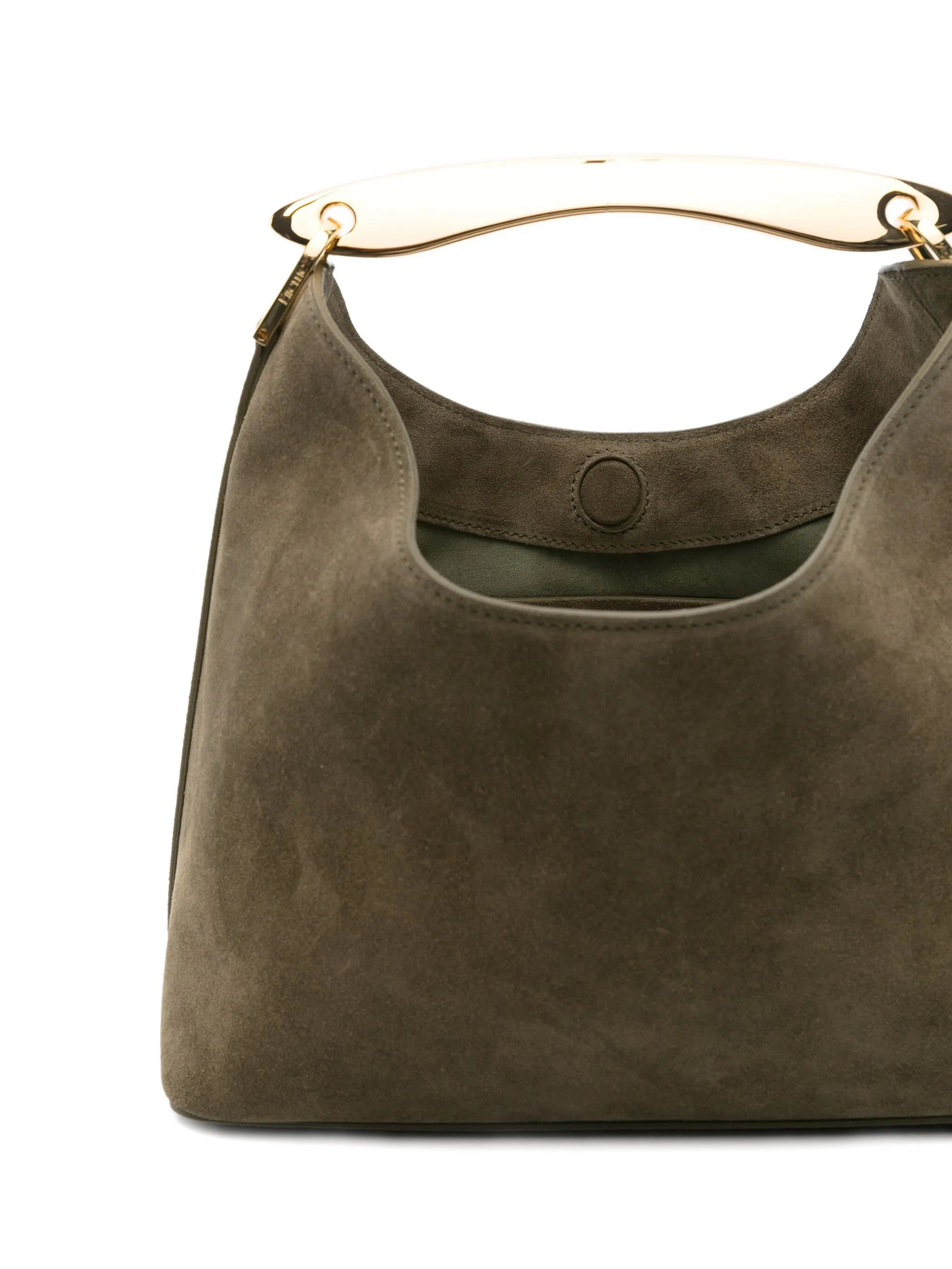 Elleme Boomerang Curved-handle Suede Tote Bag - 4