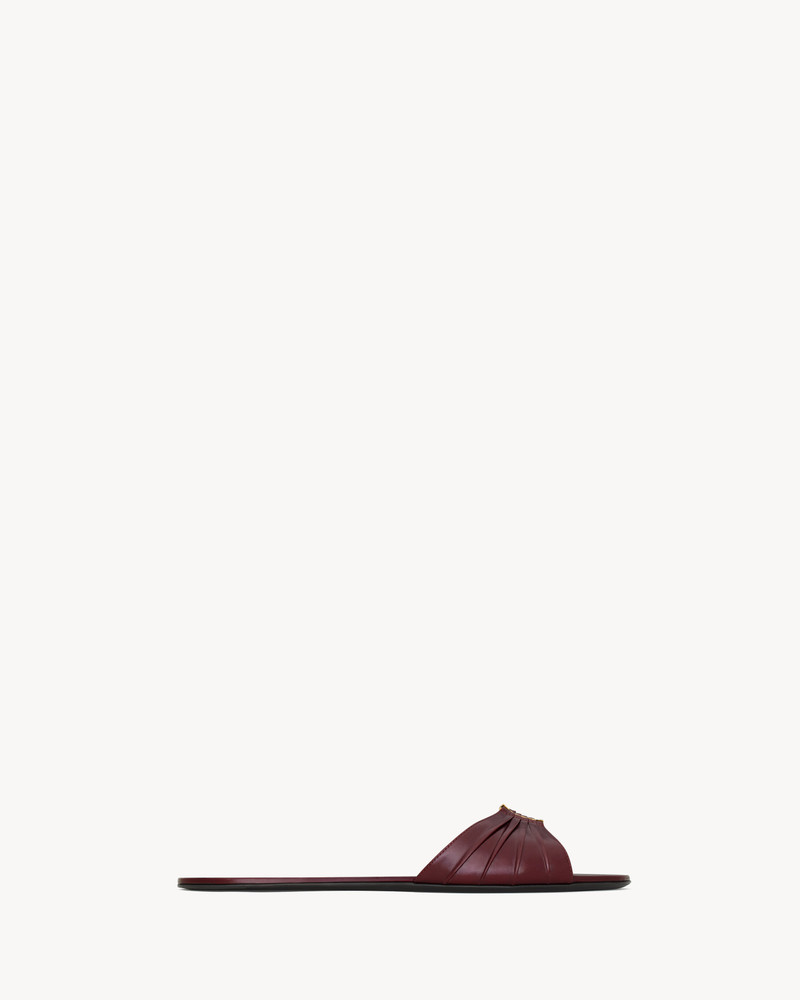 BABYLONE SLIDES IN SMOOTH LEATHER - 1