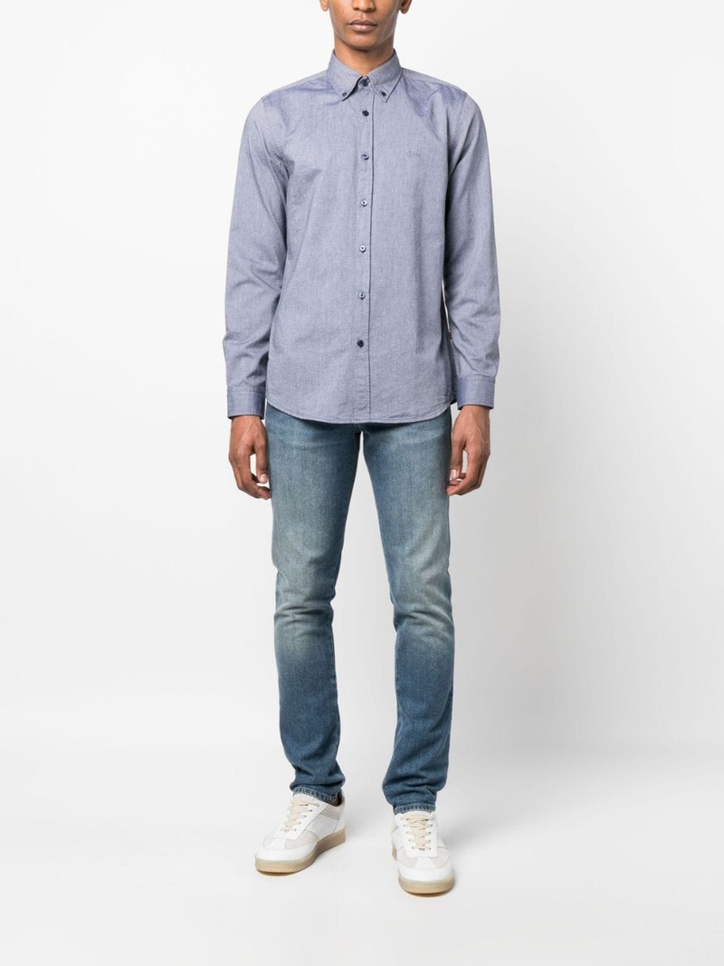 BOSS embroidered-logo detail shirt outlook