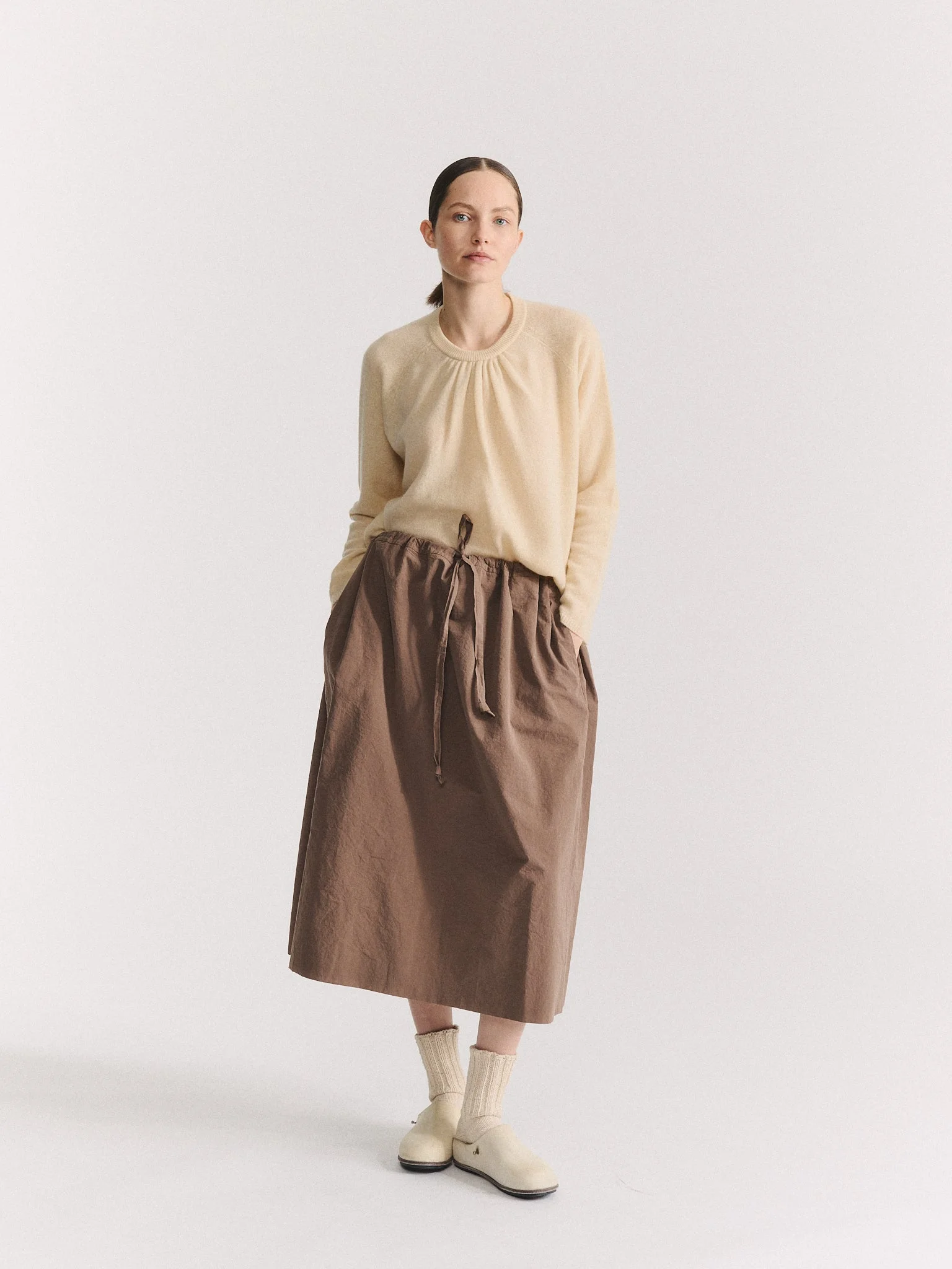 JENNIE SKIRT - PAPER COT - CLAY - 1