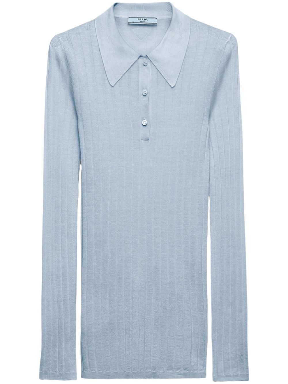 Cashmere and silk polo shirt - 1