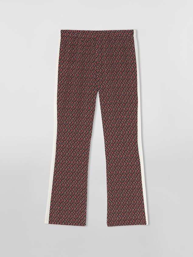 MICRO CHECK SILK CREPE PYJAMA TROUSERS - 1