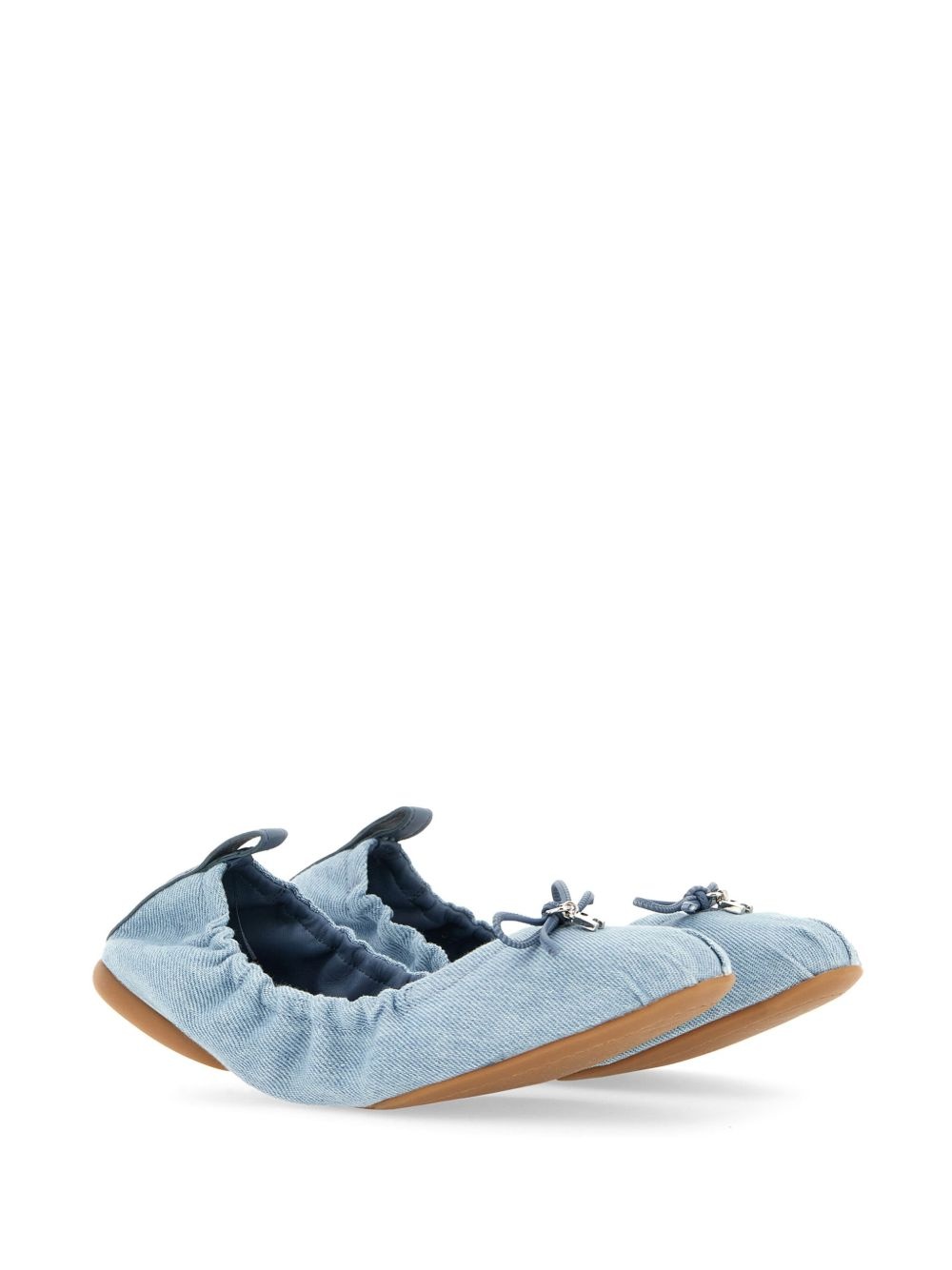 denim ballerina shoes - 2