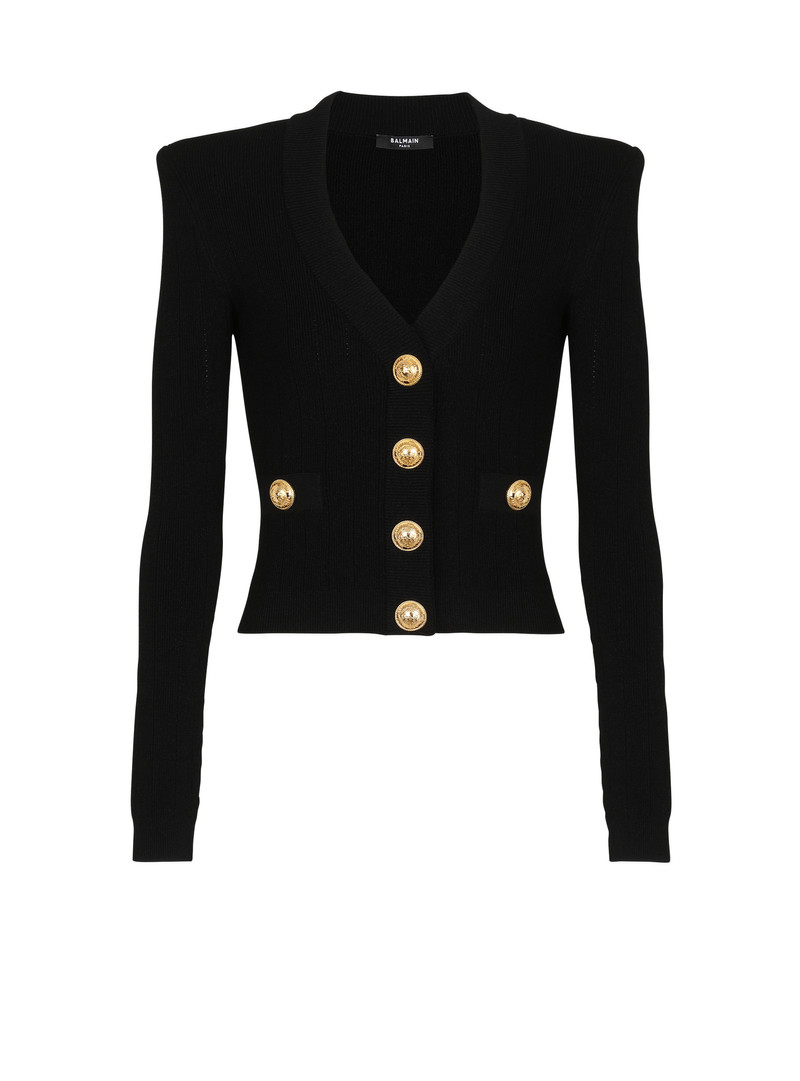 Buttoned knit cardigan 1