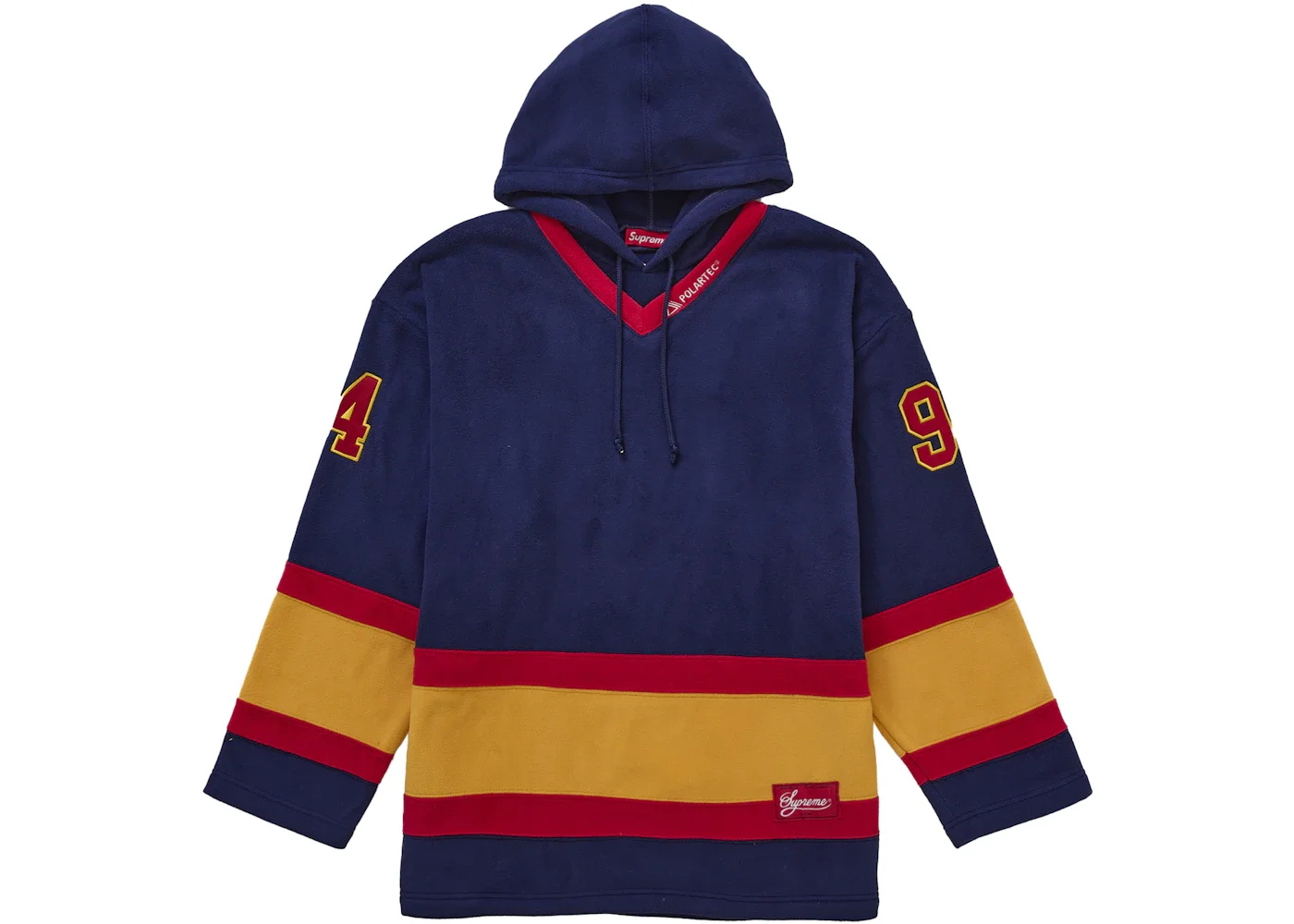 Supreme Polartec Hooded Hockey Jersey Navy - 1