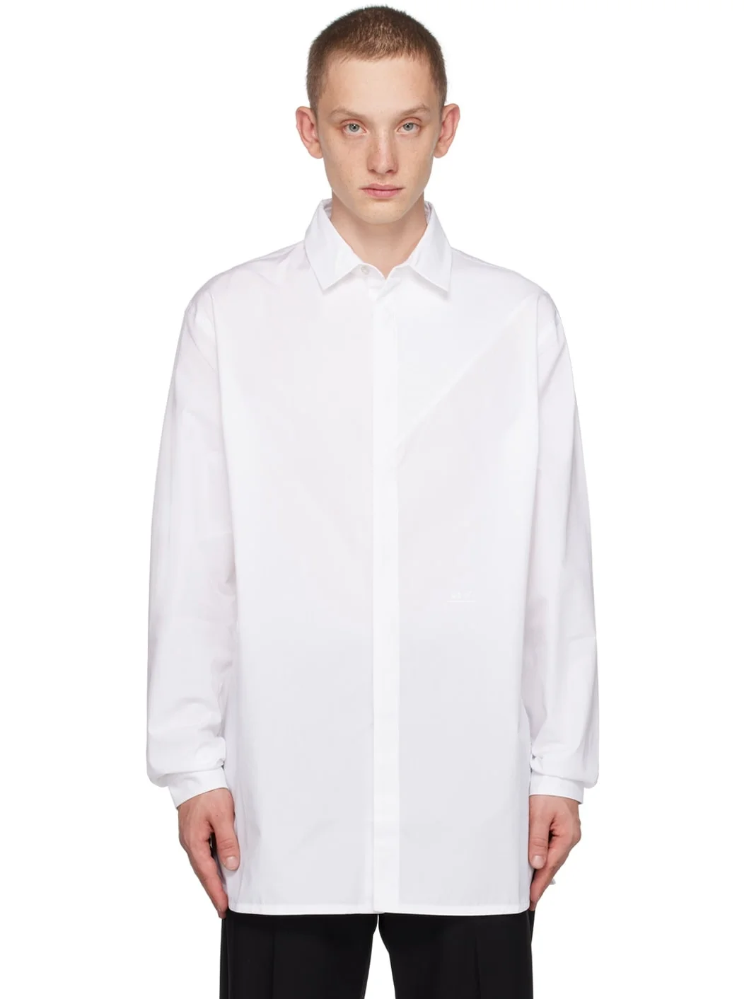White Paneled Shirt - 1