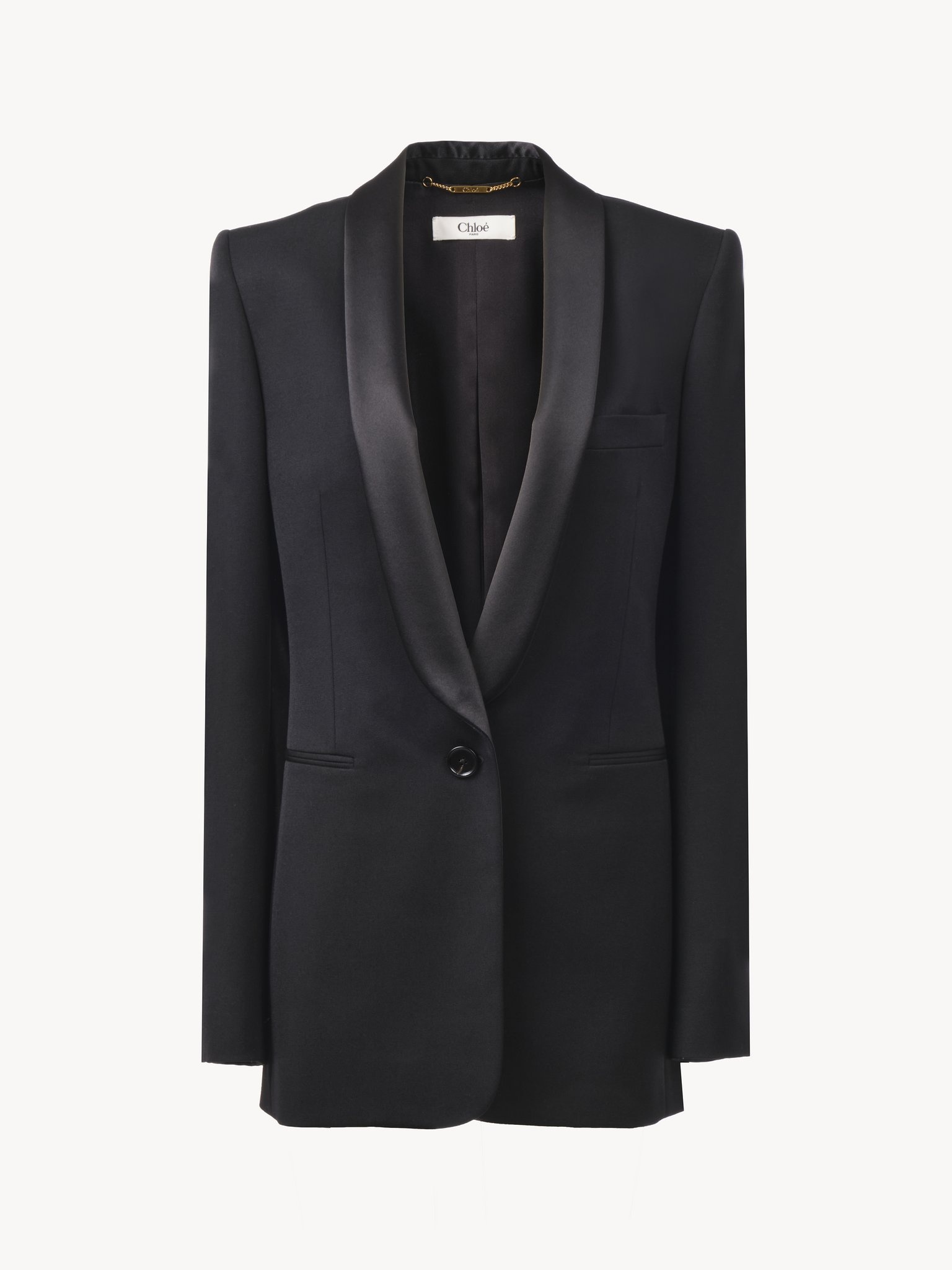 TUXEDO JACKET IN WOOL GRAIN DE POUDRE - 2