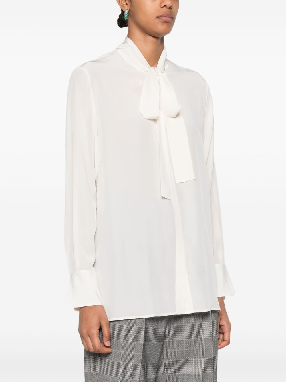 pussy-bow blouse - 3
