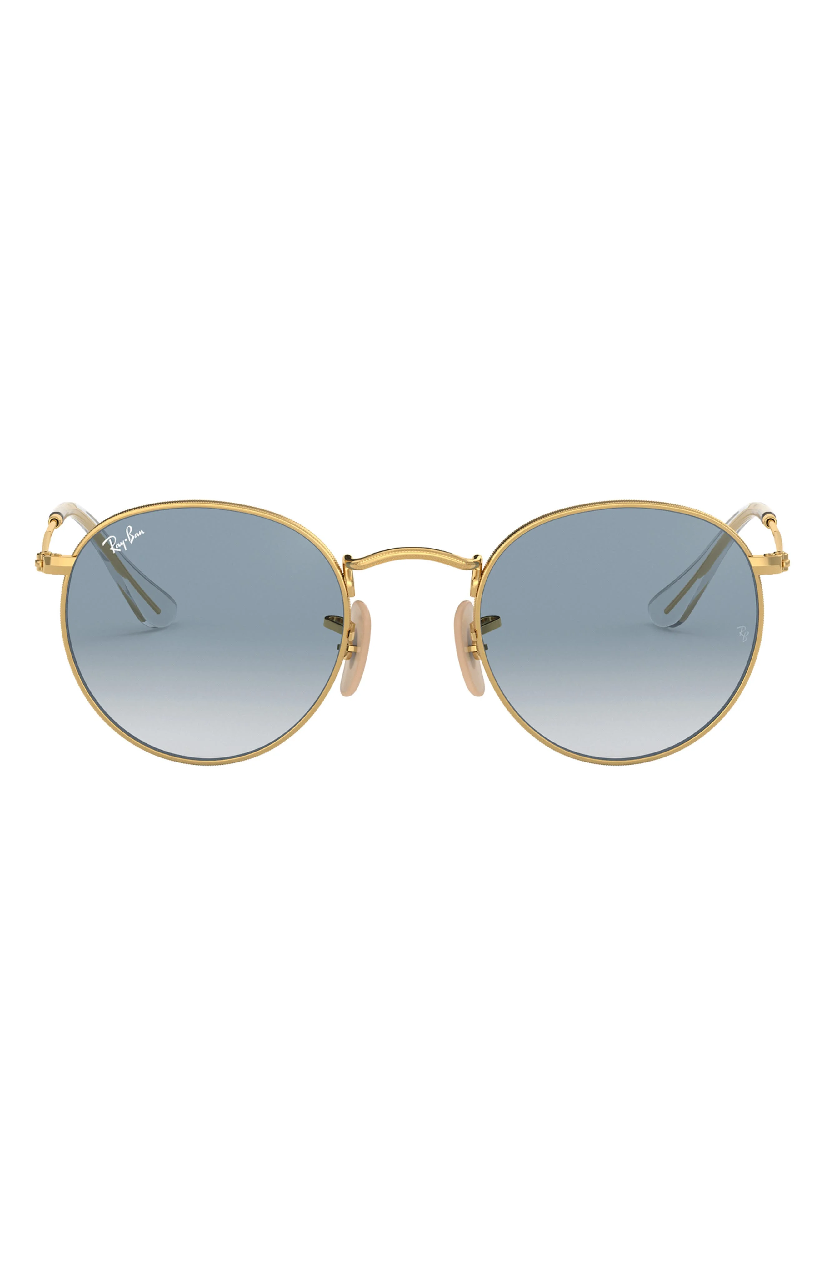 Ray-Ban 50mm Small Gradient Round Sunglasses in Gold at Nordstrom - 1