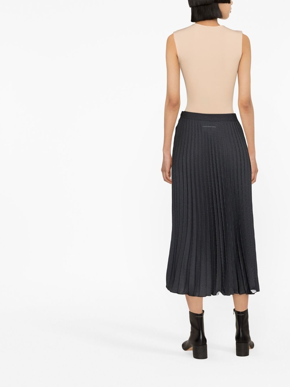 high-waisted pleated skirt - 4