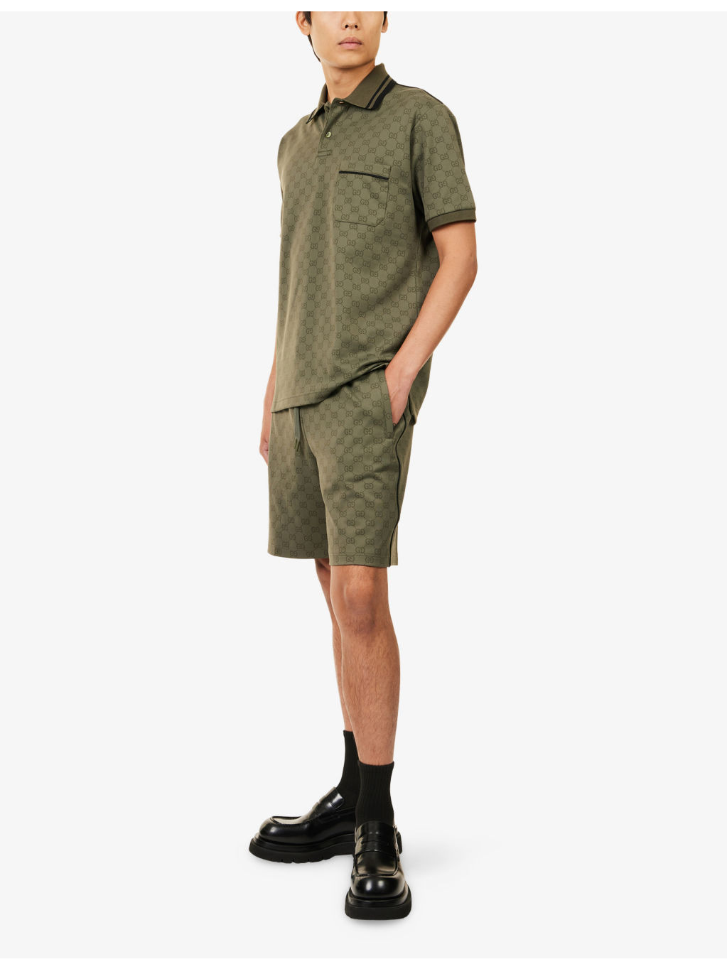 Logo-Print Jacquard Woven Shorts - 2