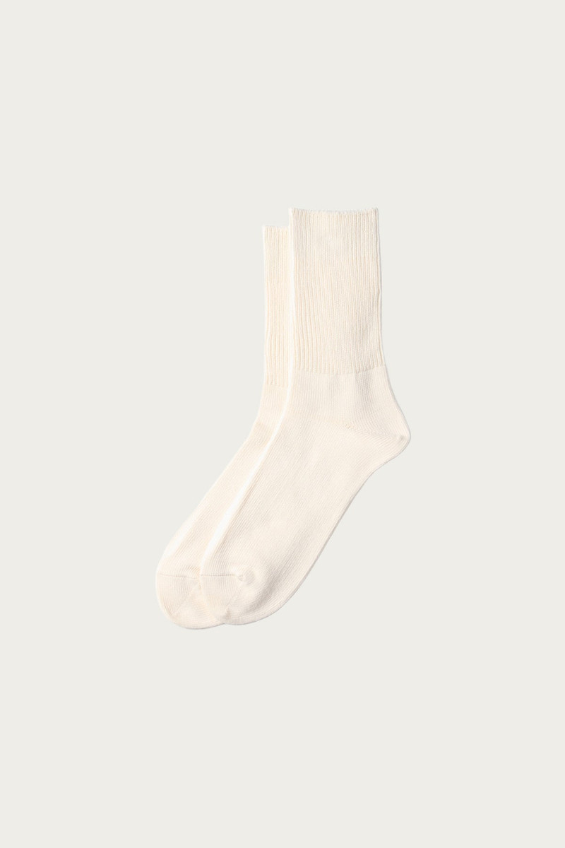 ROTOTO® Organic Daily 3-Pack Ribbed Crew - Ivory outlook