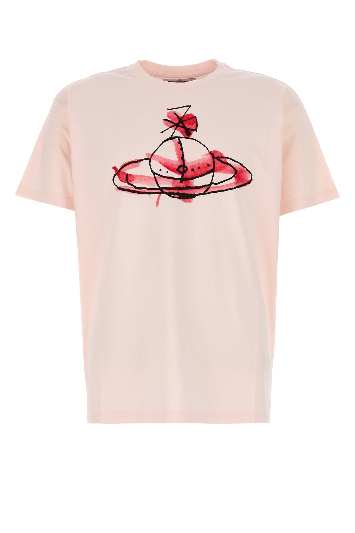 Pastel pink cotton t-shirt - 1