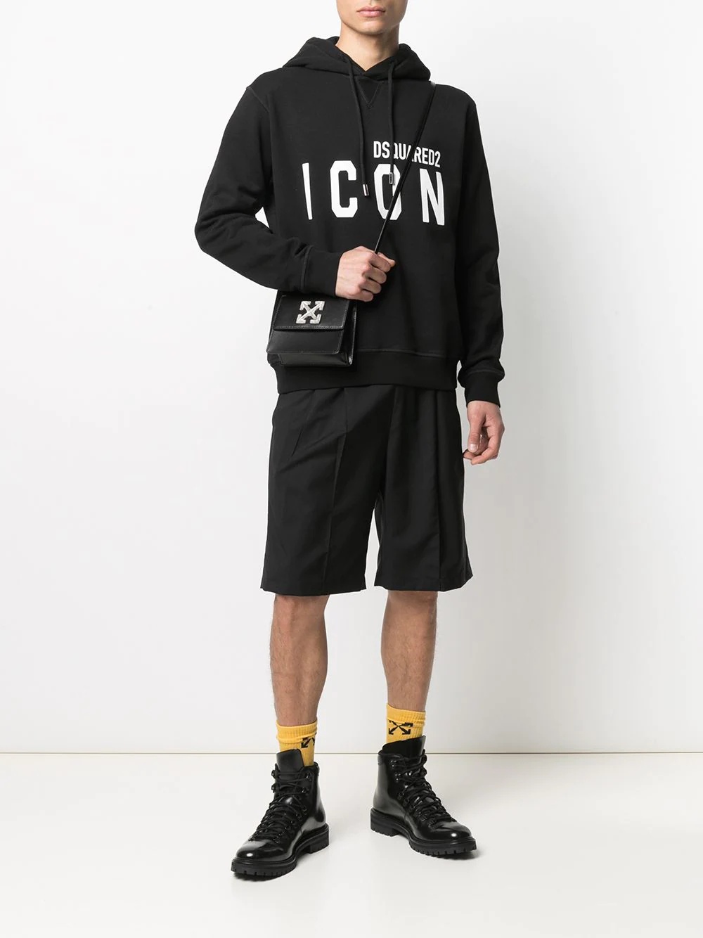 Icon-print hoodie - 2