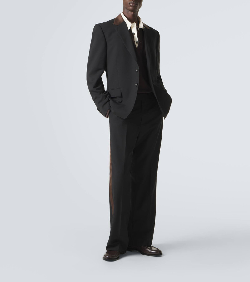 WALES BONNER Alto virgin wool flared pants outlook