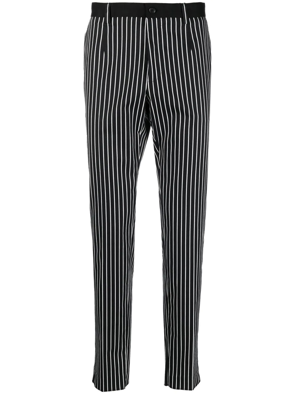 pinstripe-pattern tapered trousers - 1