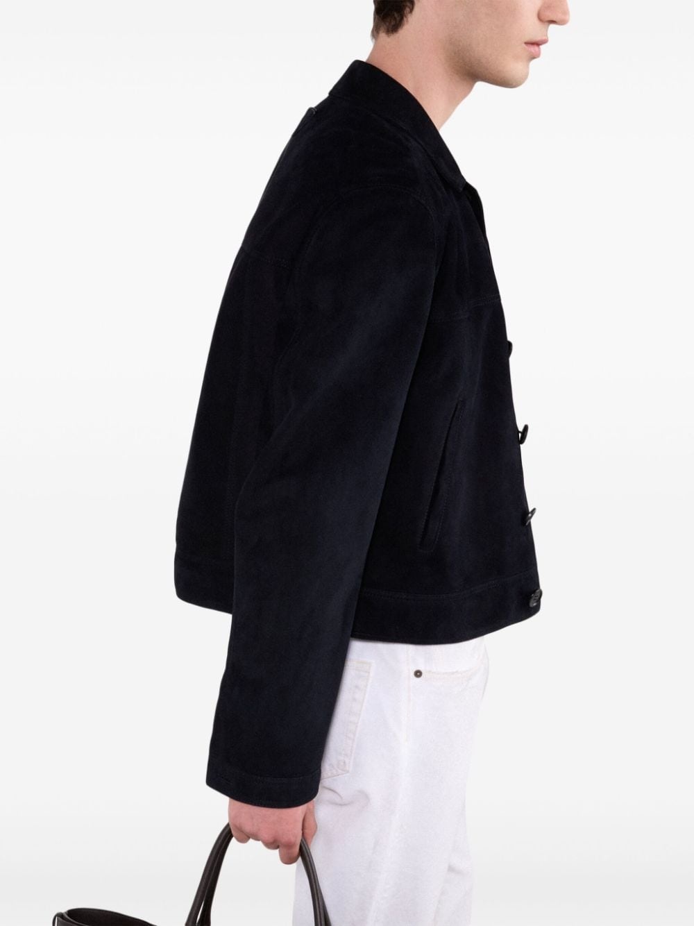 Suede blouson jacket - 5