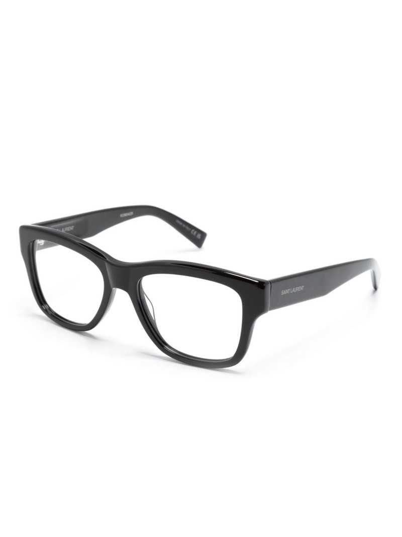 SAINT LAURENT 677 square-frame glasses outlook