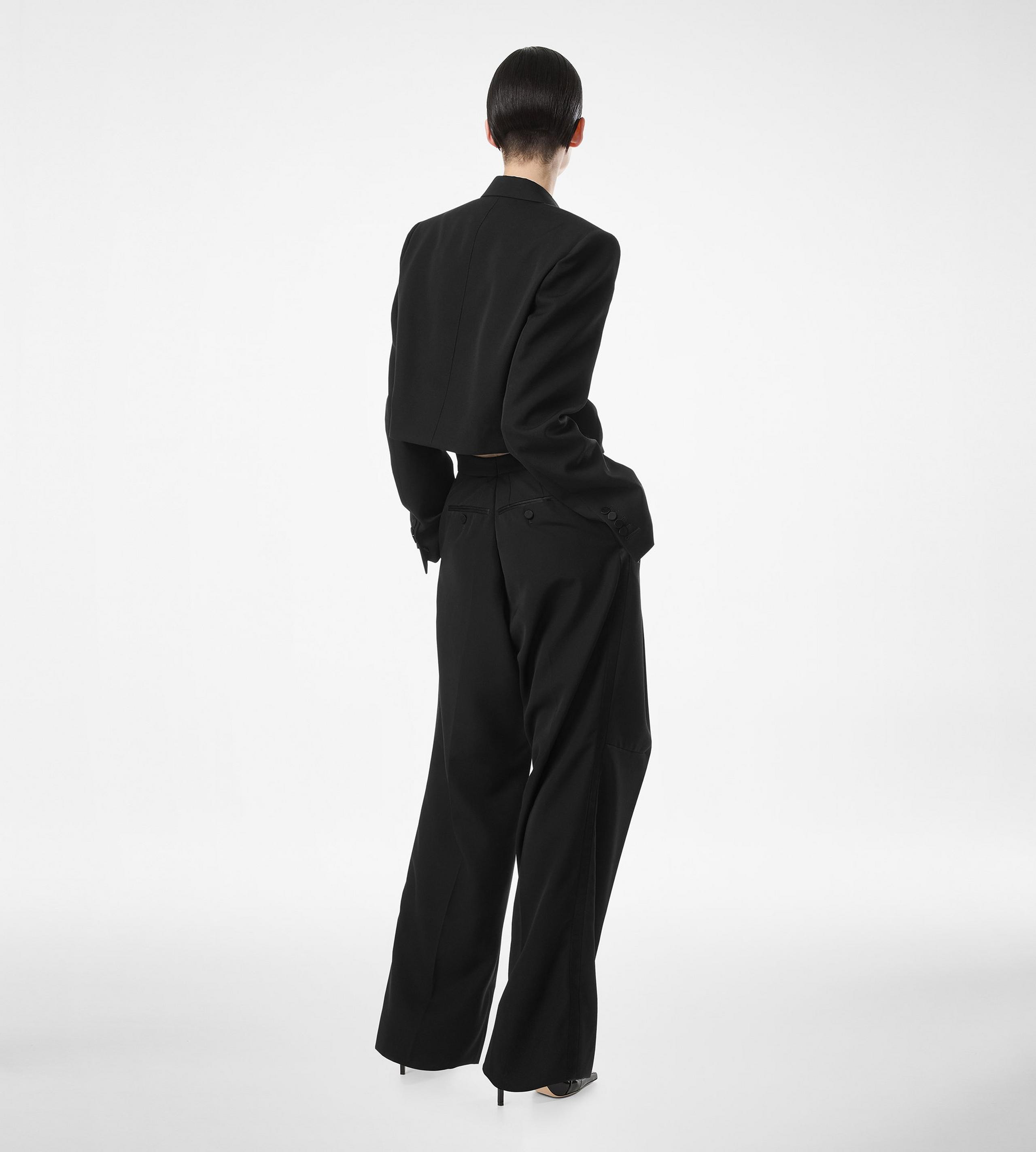SHARP WOOL TUXEDO JUMPSUIT - 4