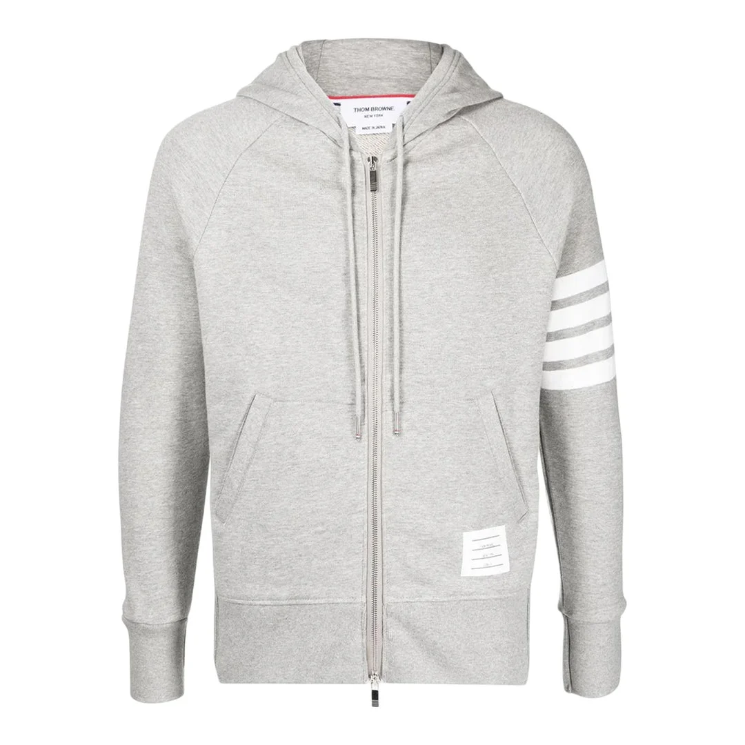 Classic Full Zip Hoodie With Elastic - 1