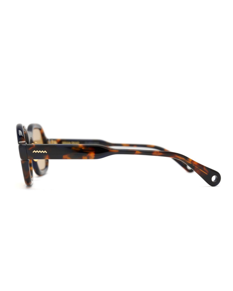 BRAIN DEAD Newman Post Modern Primitive Eye Protection - Petri Tortoise/Yellow outlook