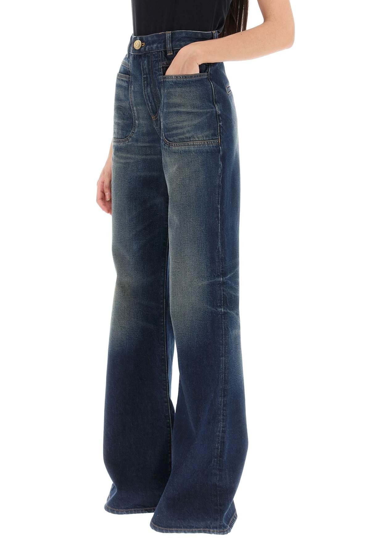 WIDE LEG JEANS WITH DARK WASH - 5