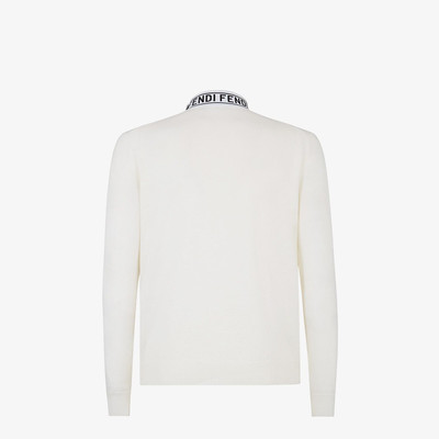 FENDI White wool sweater outlook