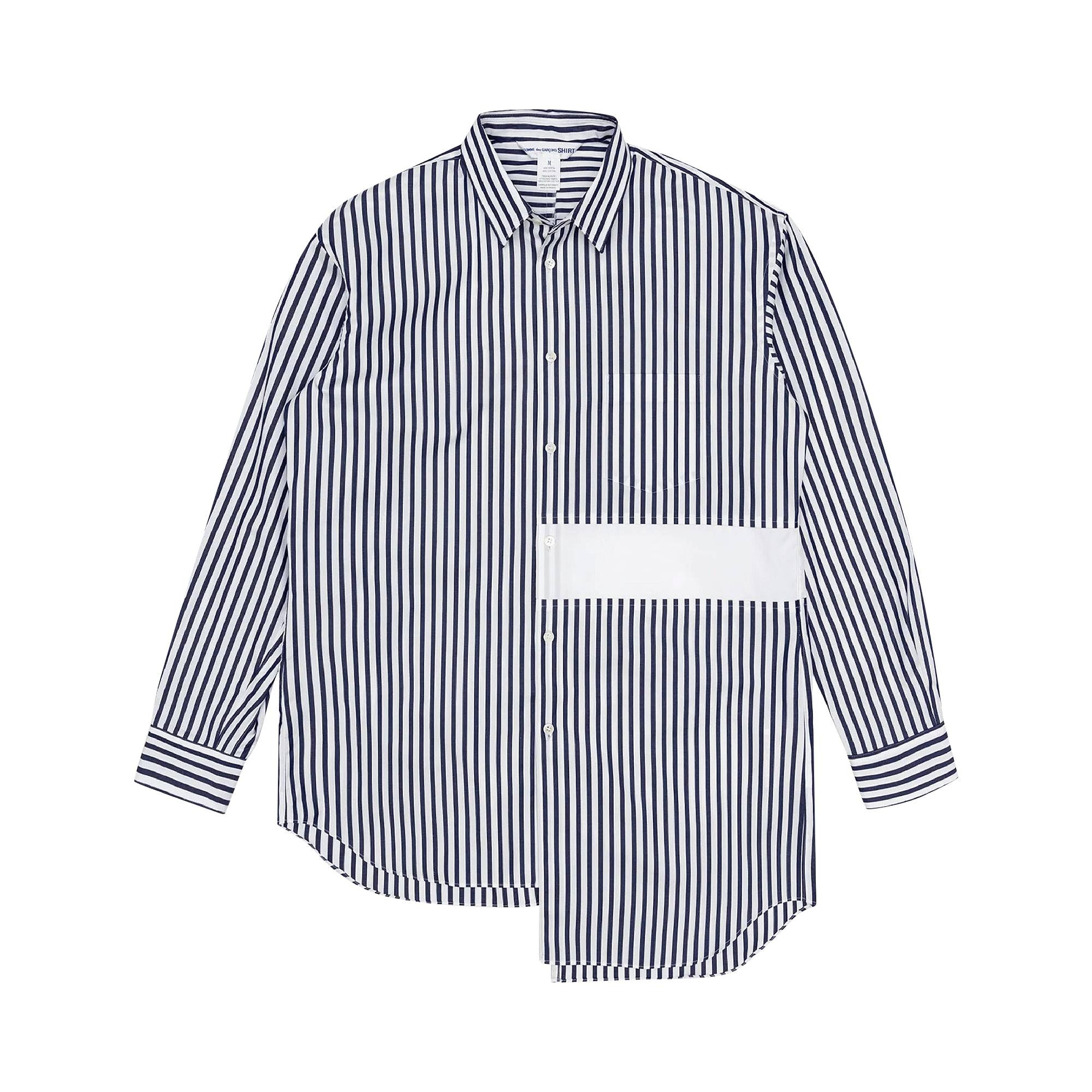 Comme des Garçons SHIRT Waistblock Asymmetric Shirt 'Multicolor' - 1