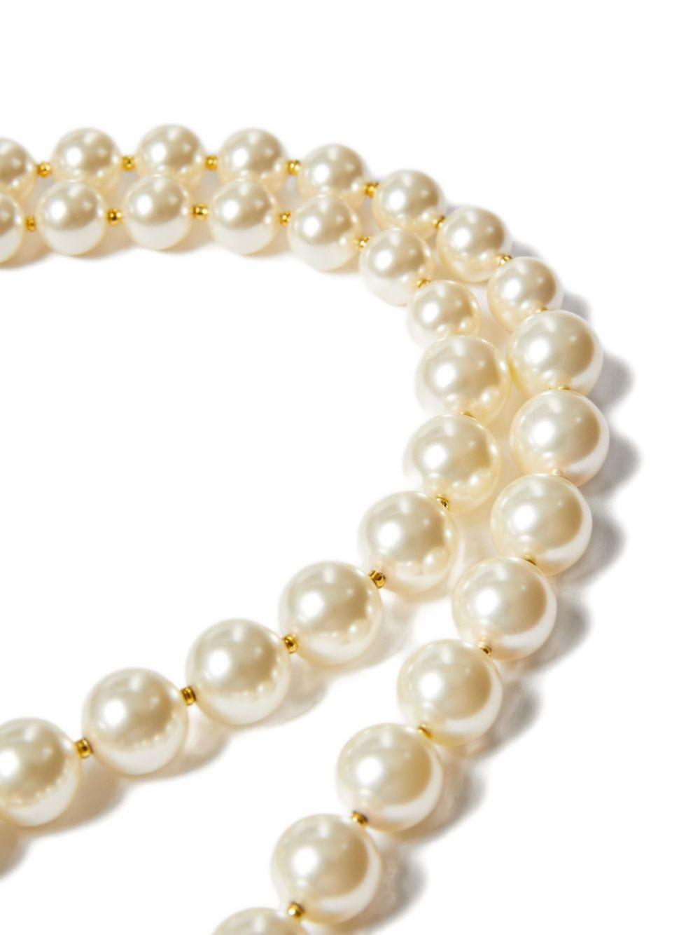 VLogo pearl necklace - 4