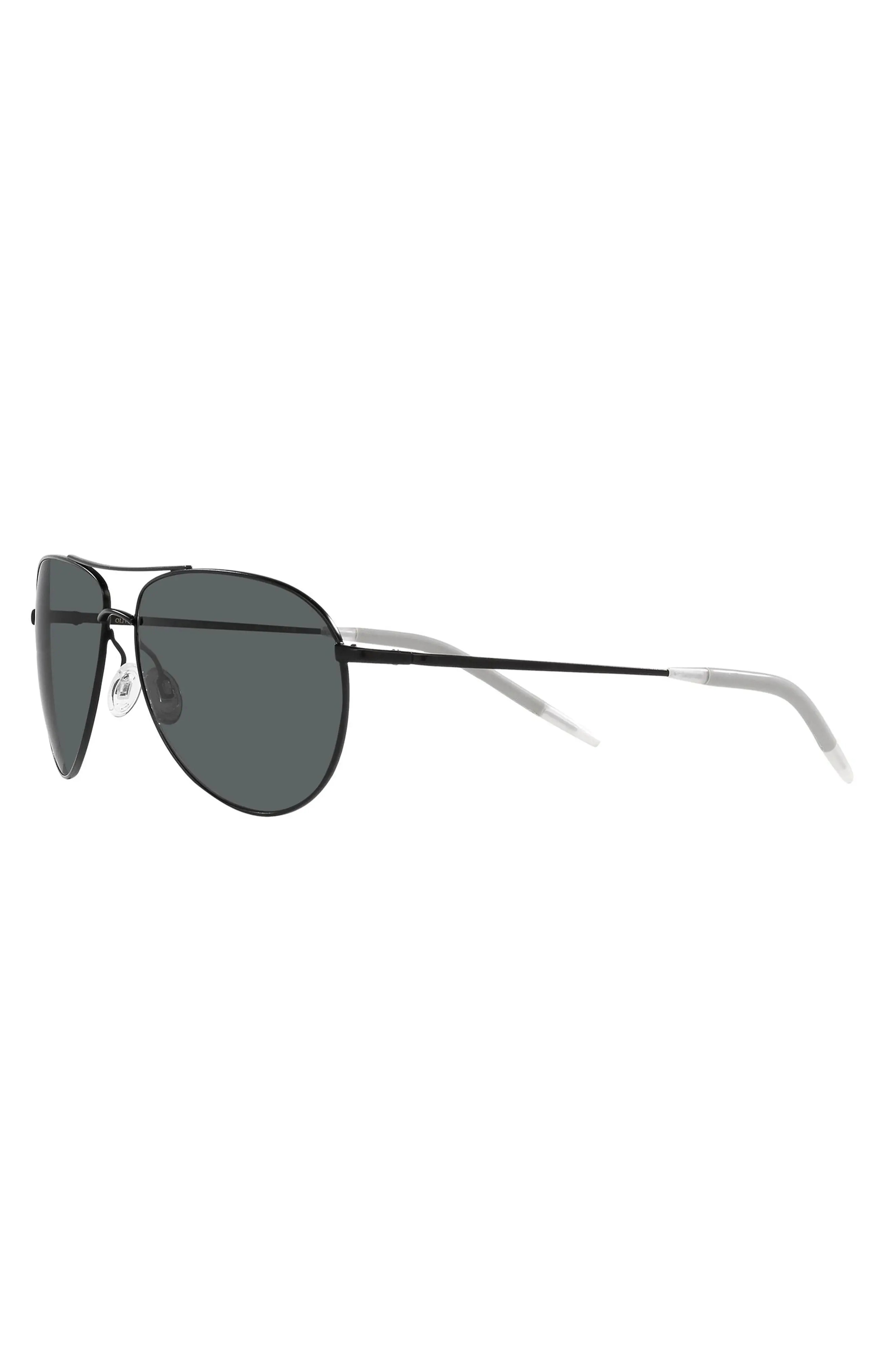 Dresner 56mm Polarized Aviator Sunglasses - 4