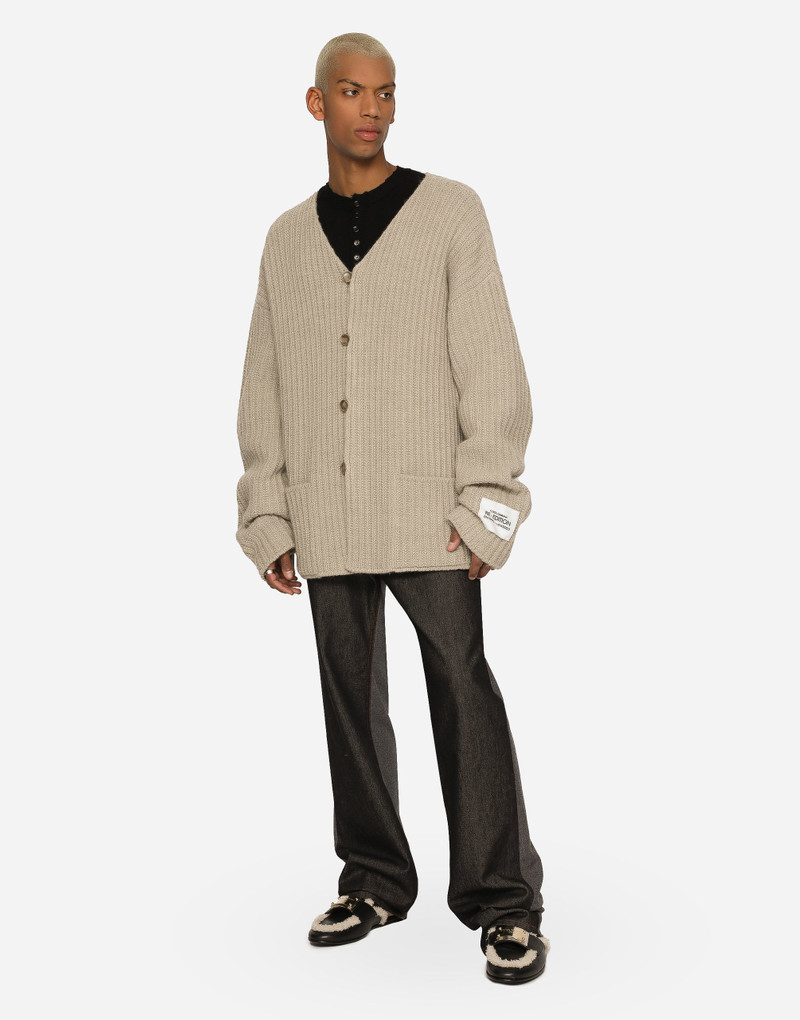Dolce & Gabbana Fisherman’s rib wool cardigan outlook