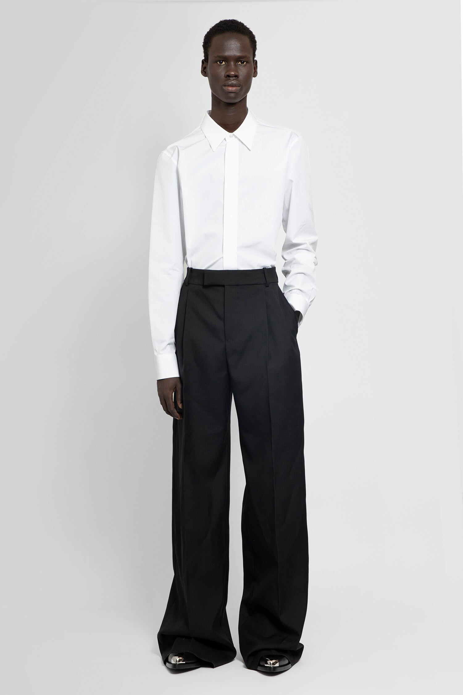 ALEXANDER MCQUEEN MAN BLACK&WHITE SHIRTS - 5
