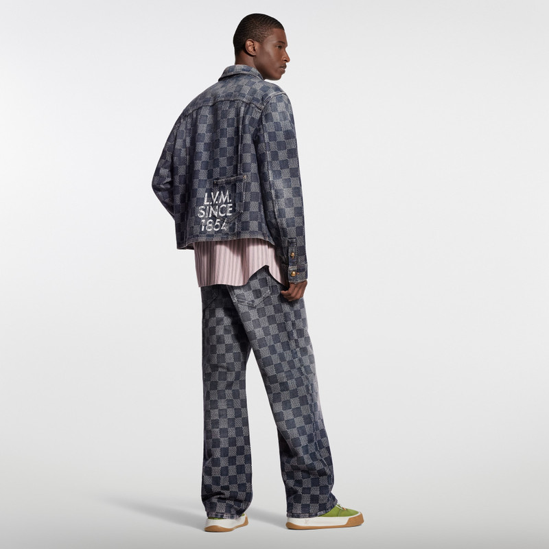 Damier Denim Long-Sleeved Shirt 3